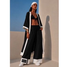 Vest N2084 zwart-wit