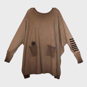 New widelongsweater choco 2109 print