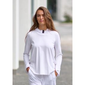 Hoodie blouse 96096 wit