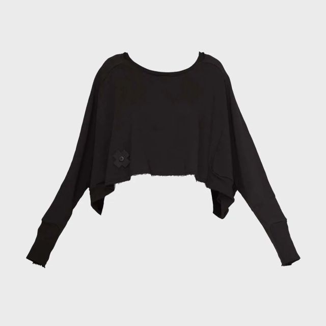 Wideshortshort sweater 2102 black