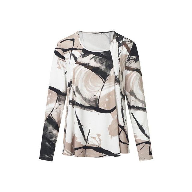 Abstract brush print -21761 Top A Line print