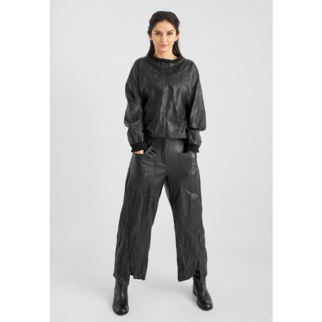 Round shaped trouser topstitched 21855