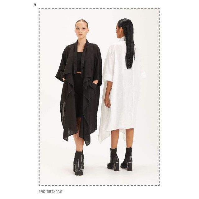 4592 tranch coat black
