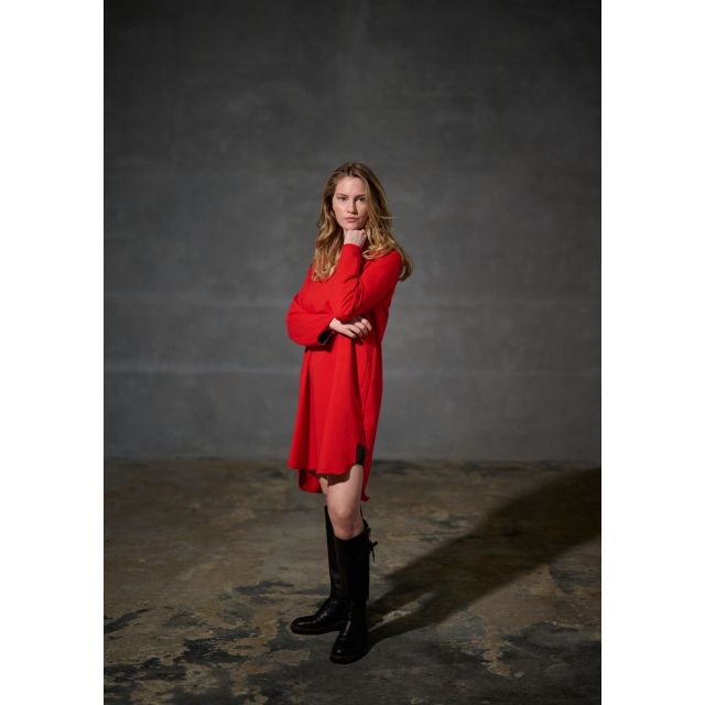 Sweat dress 73011 tomato