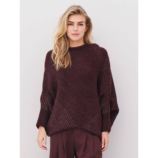 Amia Poncho knit 8558-50-789