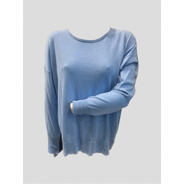 Duffy basic sweater blue