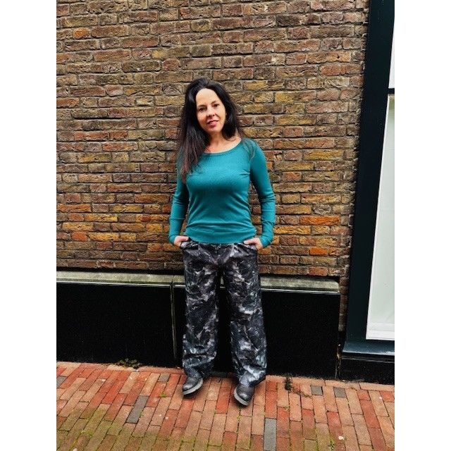 Brooke fine kn sweater petrol