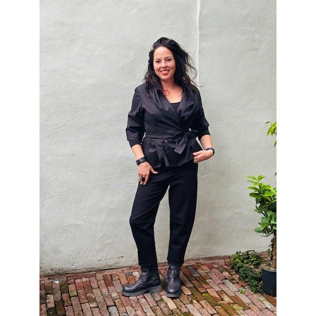 Jas/blouse Sara zwart