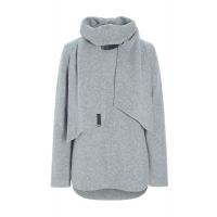 Blouse w/scarf 1373 light grey
