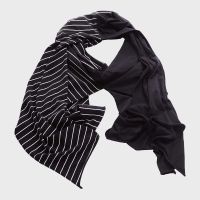 Scarf black/stripe 1758-*