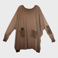 New widelongsweater choco 2109 print-*