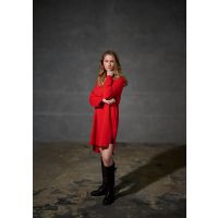 Sweat dress 73011 tomato