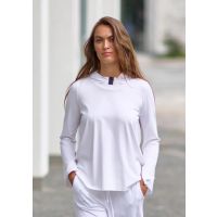 Hoodie blouse 96096 wit