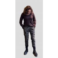 Brooke fine kn sweater dark brown