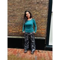 Brooke fine kn sweater petrol