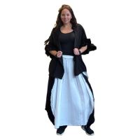 Rok N006 Wit/zwart