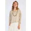Fancy linnen loose fit asymmetical top 21744