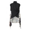 Abstract brush print -21765 waistcoats gillet