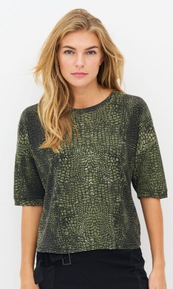 Enola Tee 8931-50-393 Army croco