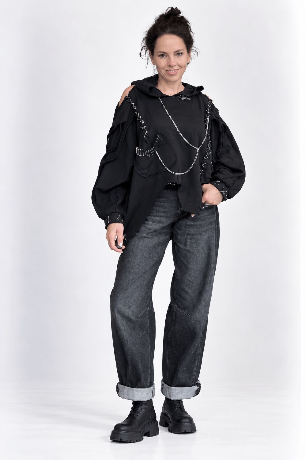 Women knitted sweat 6615