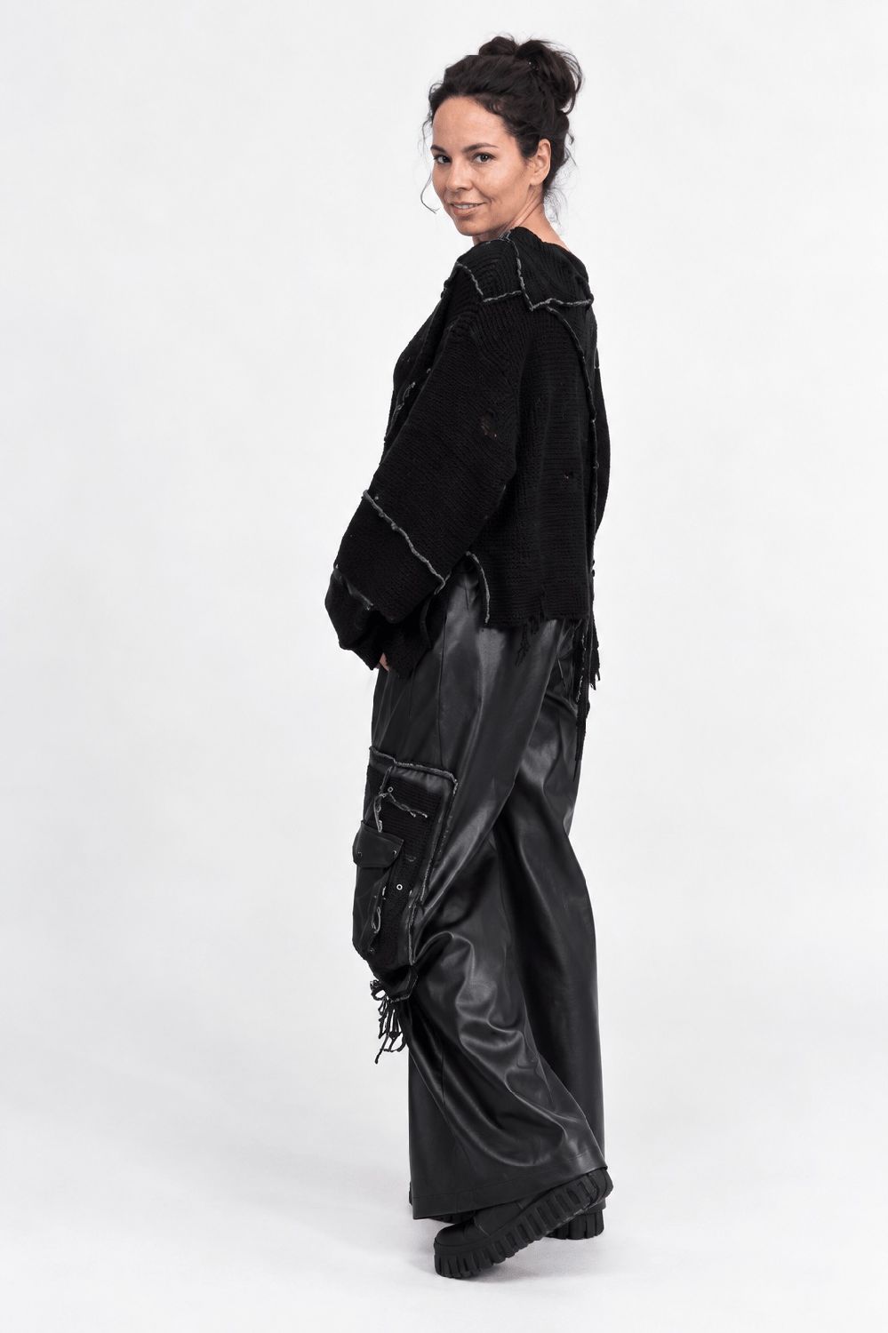 Women woven pants 6610