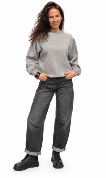 Private label Mae studs sweater 2L937 grey
